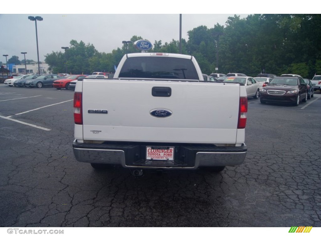 2006 F150 XLT Regular Cab - Oxford White / Medium/Dark Flint photo #4