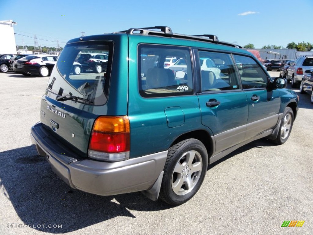 2000 Forester 2.5 S - Arcadia Green / Beige photo #8