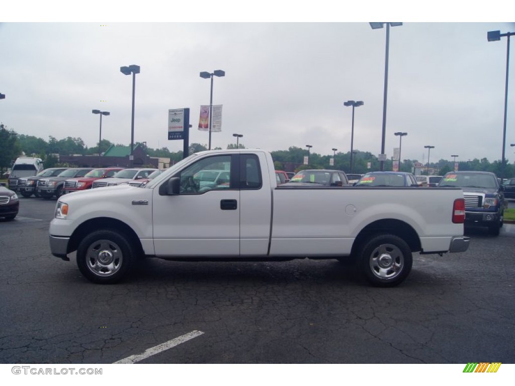 2006 F150 XLT Regular Cab - Oxford White / Medium/Dark Flint photo #5