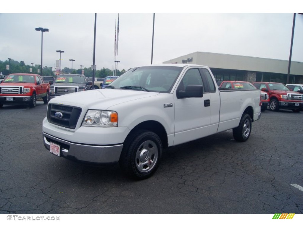 2006 F150 XLT Regular Cab - Oxford White / Medium/Dark Flint photo #6