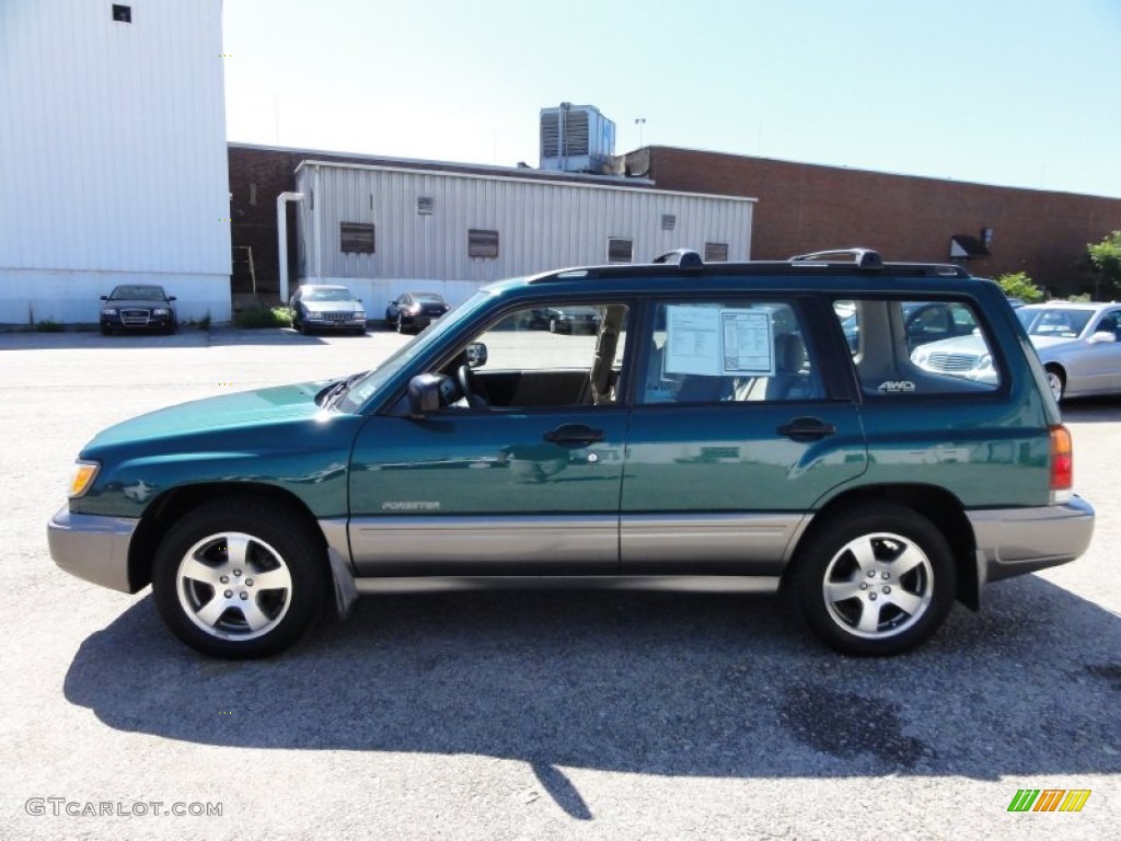 2000 Forester 2.5 S - Arcadia Green / Beige photo #11