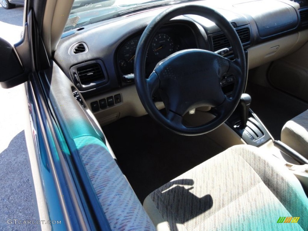 2000 Forester 2.5 S - Arcadia Green / Beige photo #12