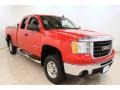 Fire Red 2009 GMC Sierra 2500HD SLE Extended Cab 4x4