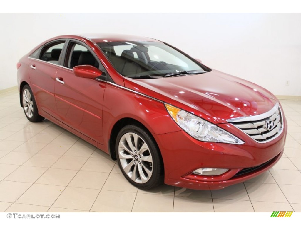 2011 Sonata SE - Venetian Red / Black photo #1