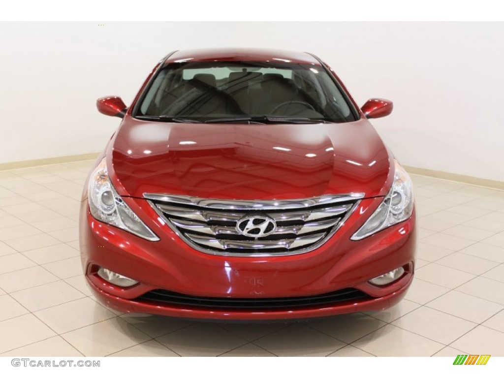 2011 Sonata SE - Venetian Red / Black photo #2