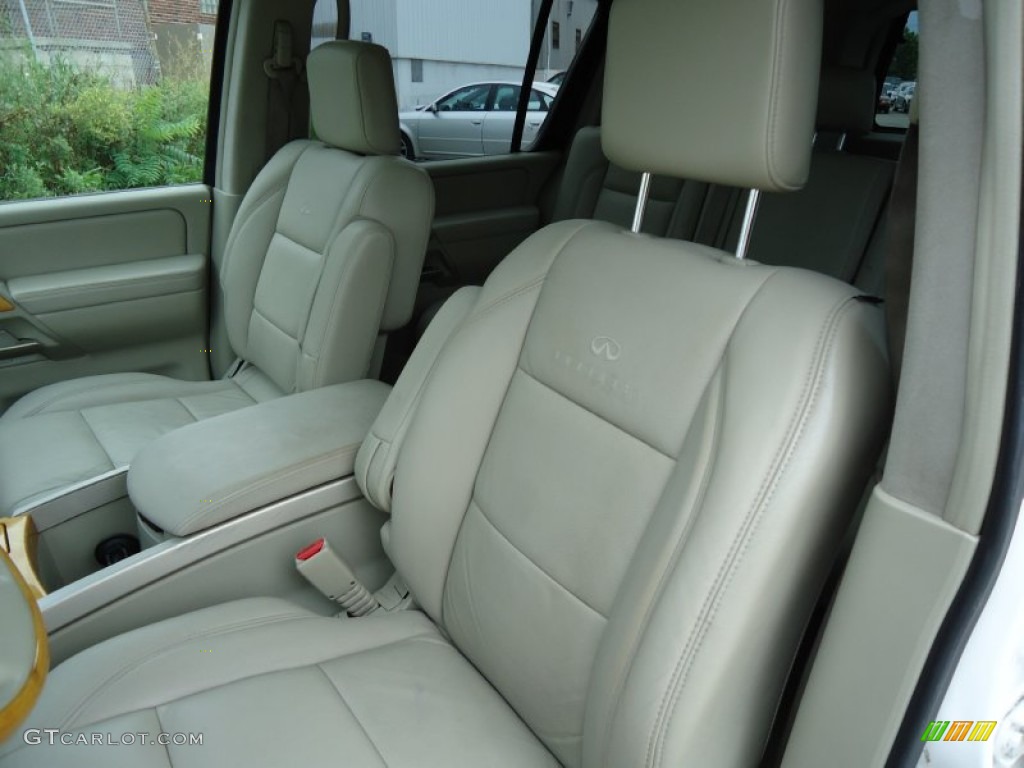 2004 QX 56 4WD - Ivory Pearl Tricoat / Willow photo #14