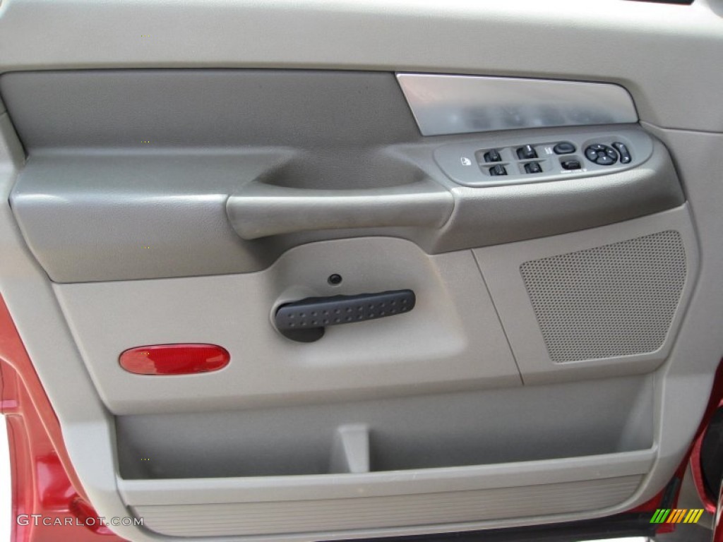 2007 Ram 1500 Big Horn Edition Quad Cab 4x4 - Inferno Red Crystal Pearl / Khaki Beige photo #16