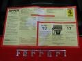  2006 F430 Spider Window Sticker
