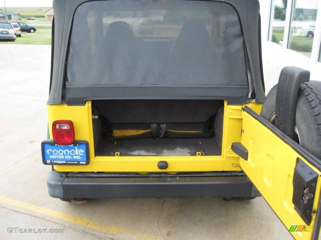 2002 Wrangler Sport 4x4 - Solar Yellow / Agate Black photo #14