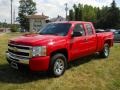2009 Victory Red Chevrolet Silverado 1500 LS Extended Cab 4x4  photo #1