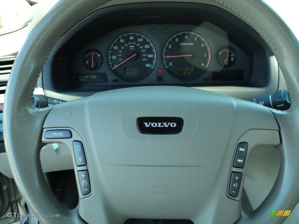 2002 Volvo S80 2.9 Taupe/LightTaupe Steering Wheel Photo #52857420