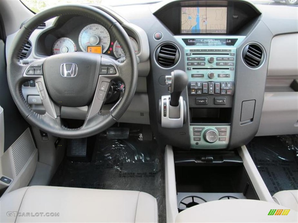 2011 Honda Pilot Touring Gray Dashboard Photo #52857924