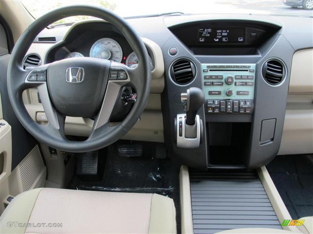 2011 Honda Pilot EX Beige Dashboard Photo #52858641