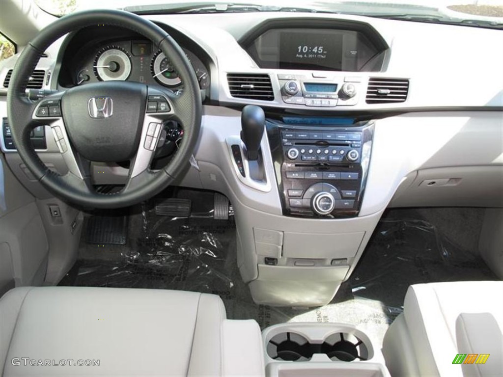 2011 Honda Odyssey Touring Elite Gray Dashboard Photo #52858812