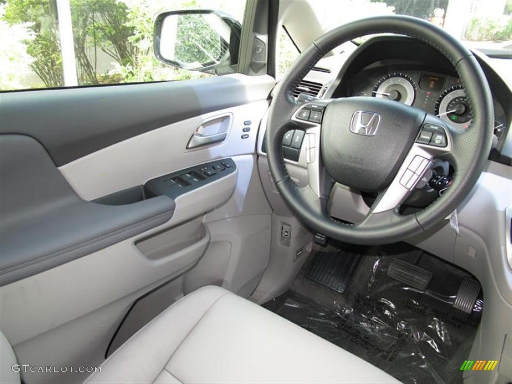 2011 Honda Odyssey Touring Elite Gray Steering Wheel Photo #52858827