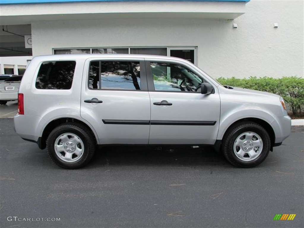 Alabaster Silver Metallic 2011 Honda Pilot LX 4WD Exterior Photo #52859268