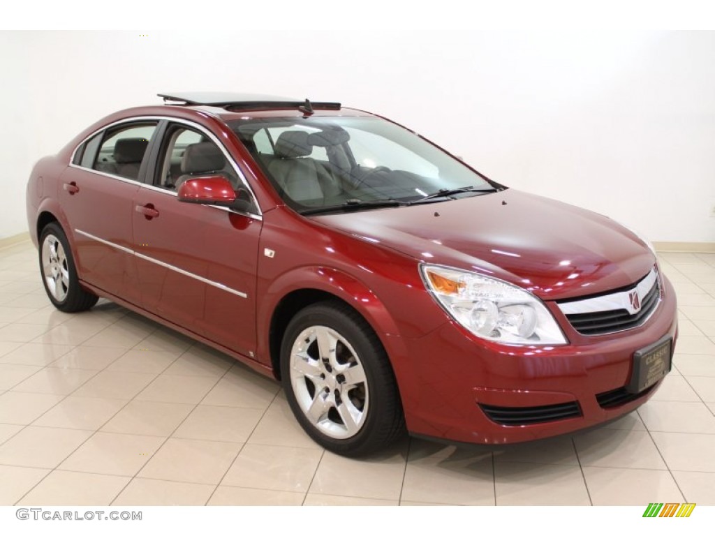 2008 Aura XE - Red Jewel / Gray photo #1