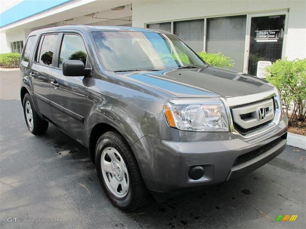 Polished Metal Metallic 2011 Honda Pilot LX 4WD Exterior Photo #52859484