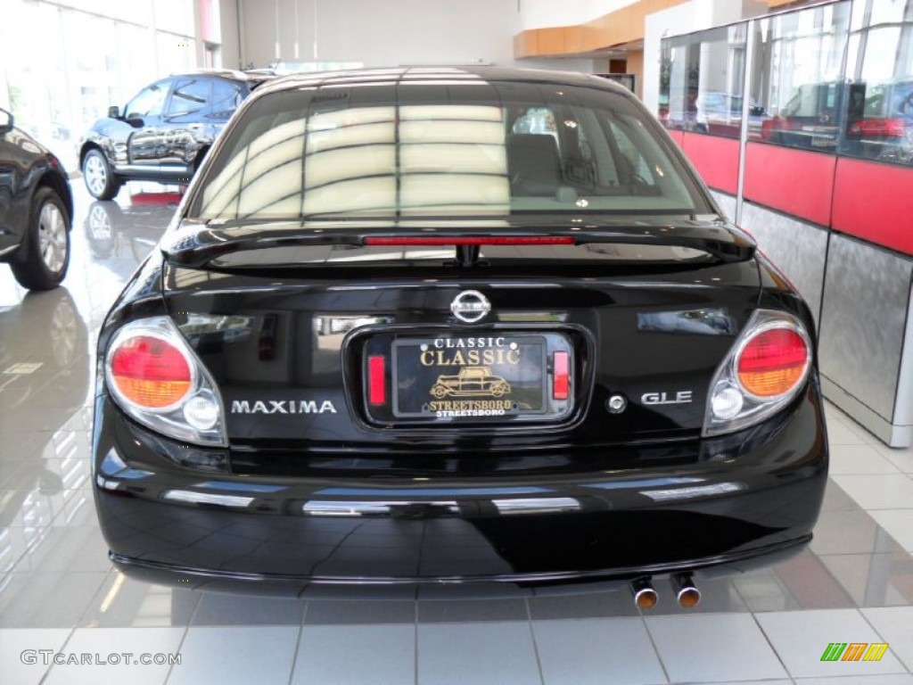 2003 Maxima GLE - Super Black / Black photo #7