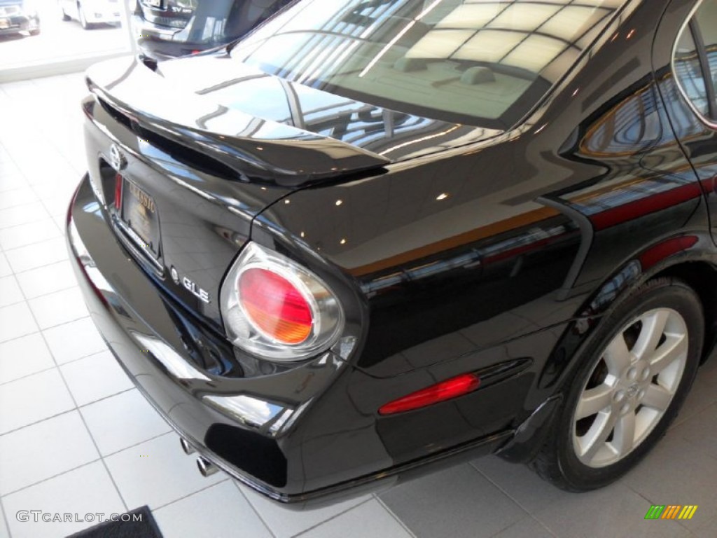 2003 Maxima GLE - Super Black / Black photo #8
