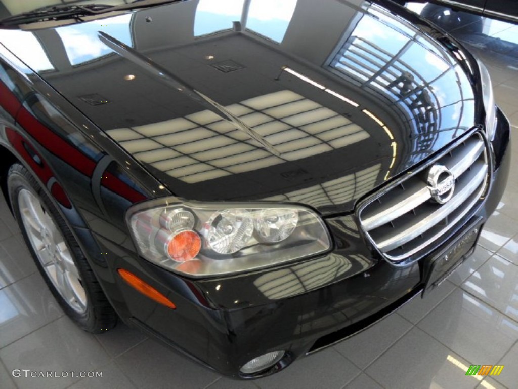 2003 Maxima GLE - Super Black / Black photo #13