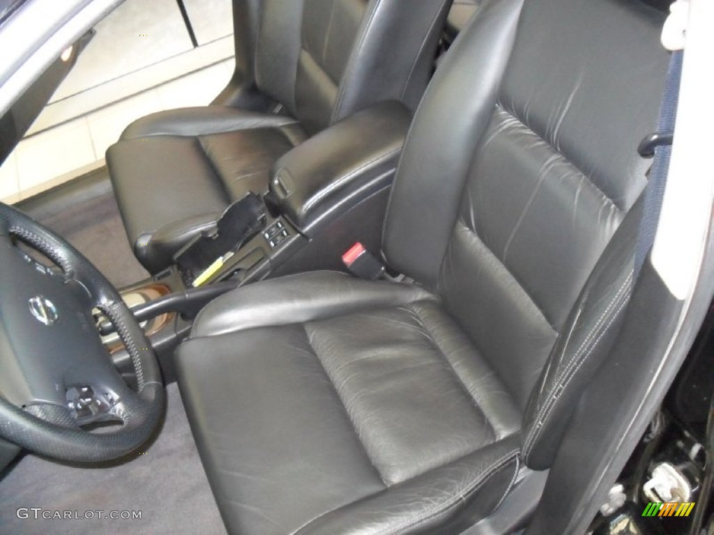 2003 Maxima GLE - Super Black / Black photo #24