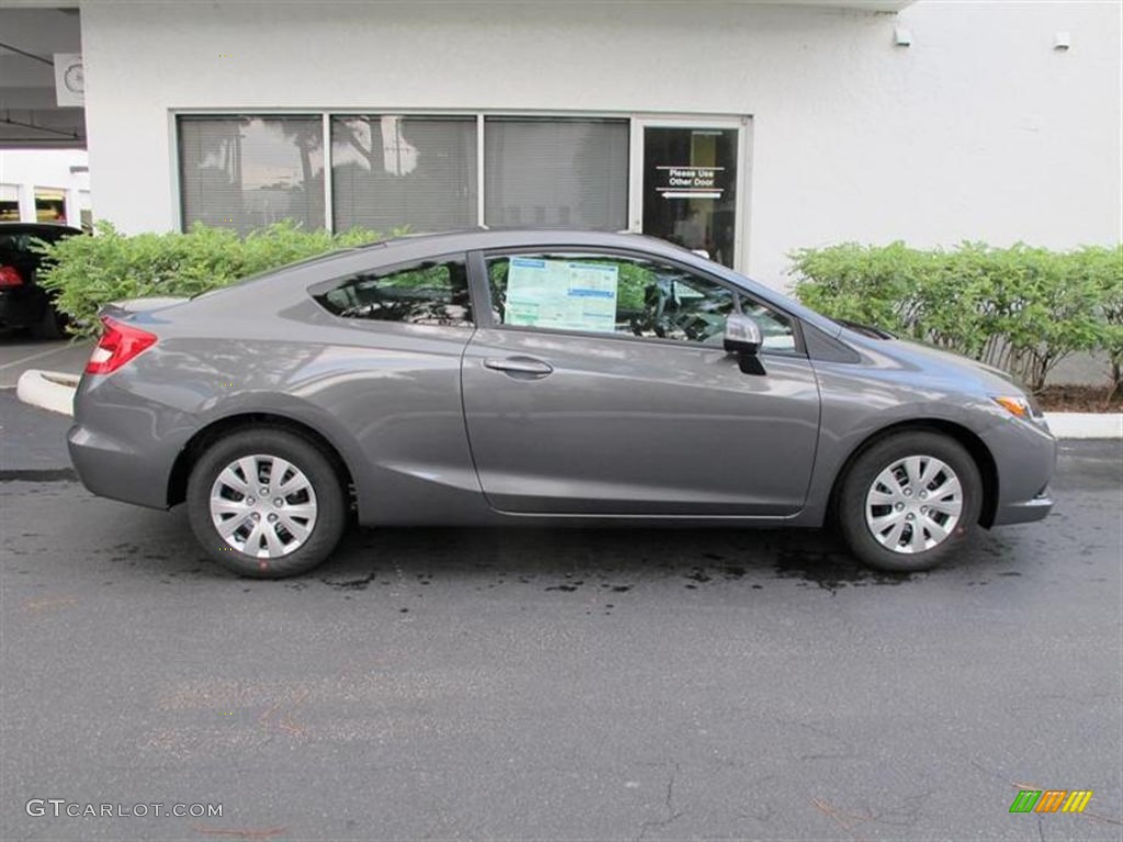 Polished Metal Metallic 2012 Honda Civic LX Coupe Exterior Photo #52861452