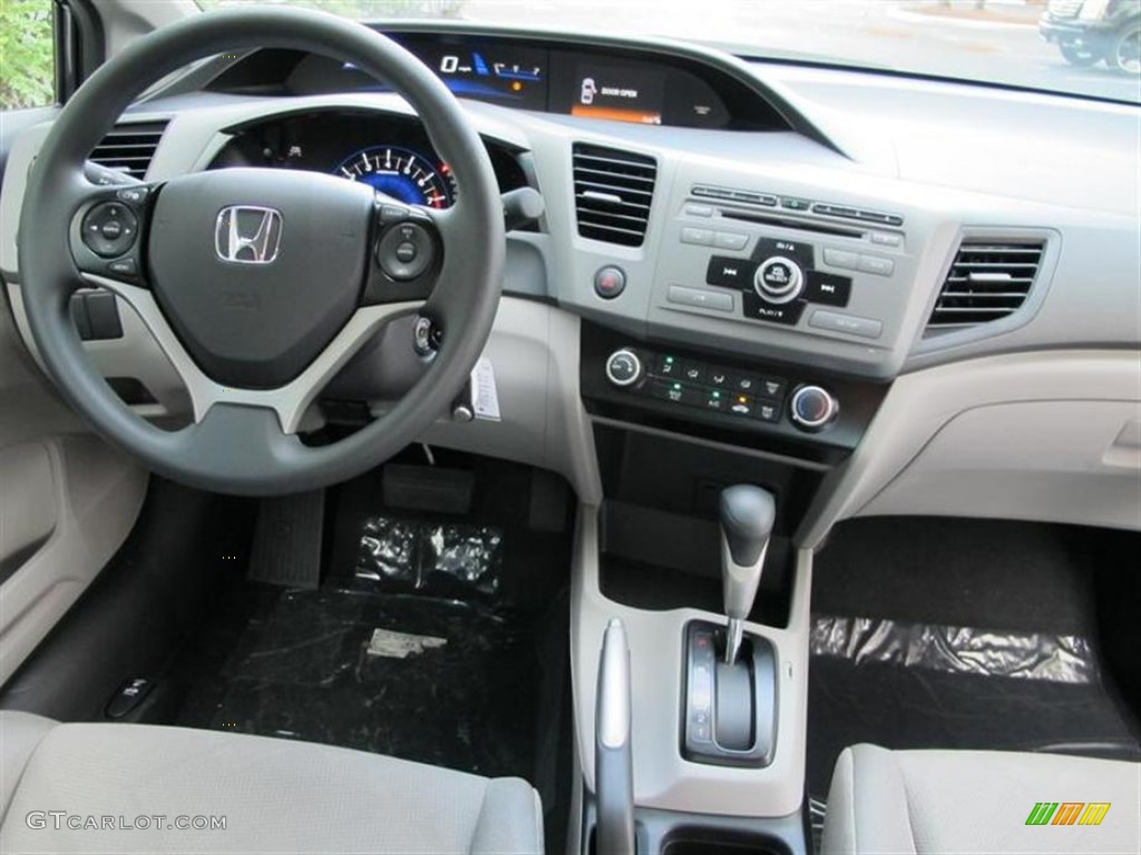 2012 Honda Civic LX Coupe Gray Dashboard Photo #52861482