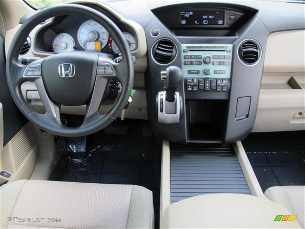 2009 Honda Pilot EX Beige Dashboard Photo #52861710