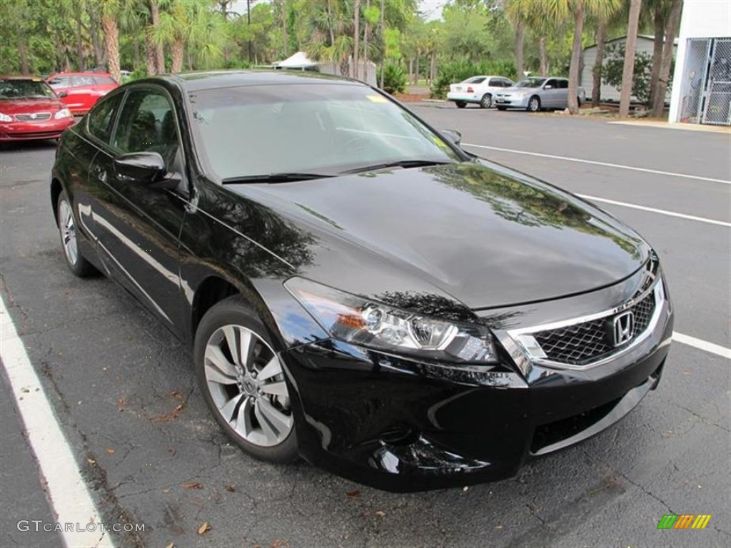 2009 Accord LX-S Coupe - Crystal Black Pearl / Gray photo #1