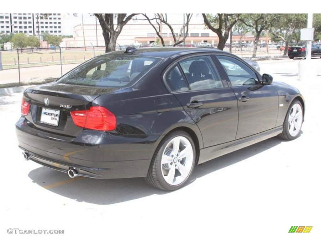 2011 3 Series 335i Sedan - Black Sapphire Metallic / Black Dakota Leather photo #3