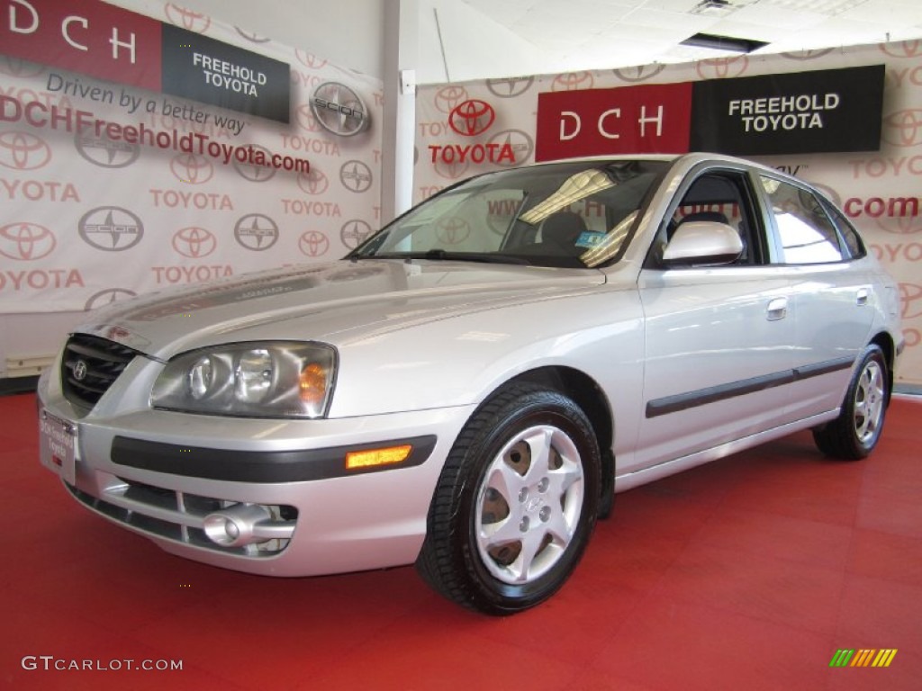 2006 Elantra GLS Hatchback - Sterling Silver / Gray photo #1