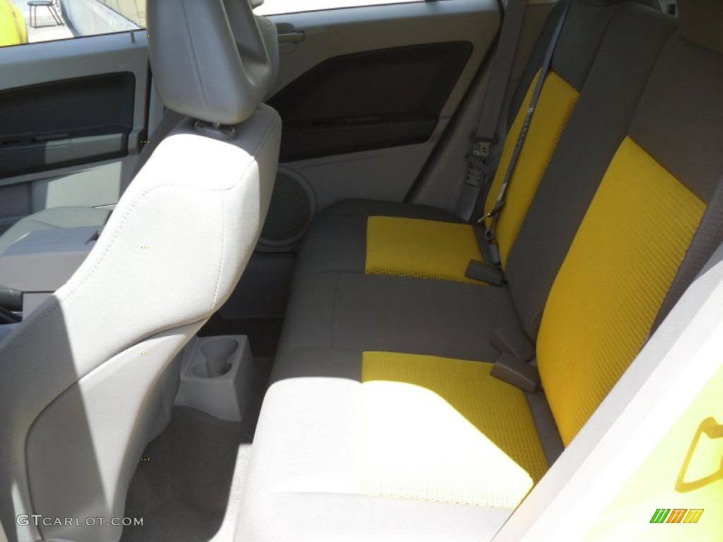 2007 Caliber SXT - Solar Yellow / Pastel Slate Gray/Yellow photo #6