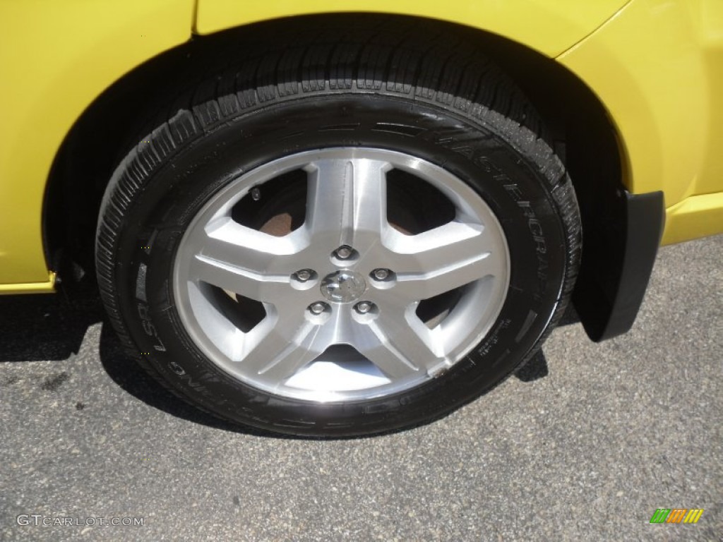 2007 Caliber SXT - Solar Yellow / Pastel Slate Gray/Yellow photo #9