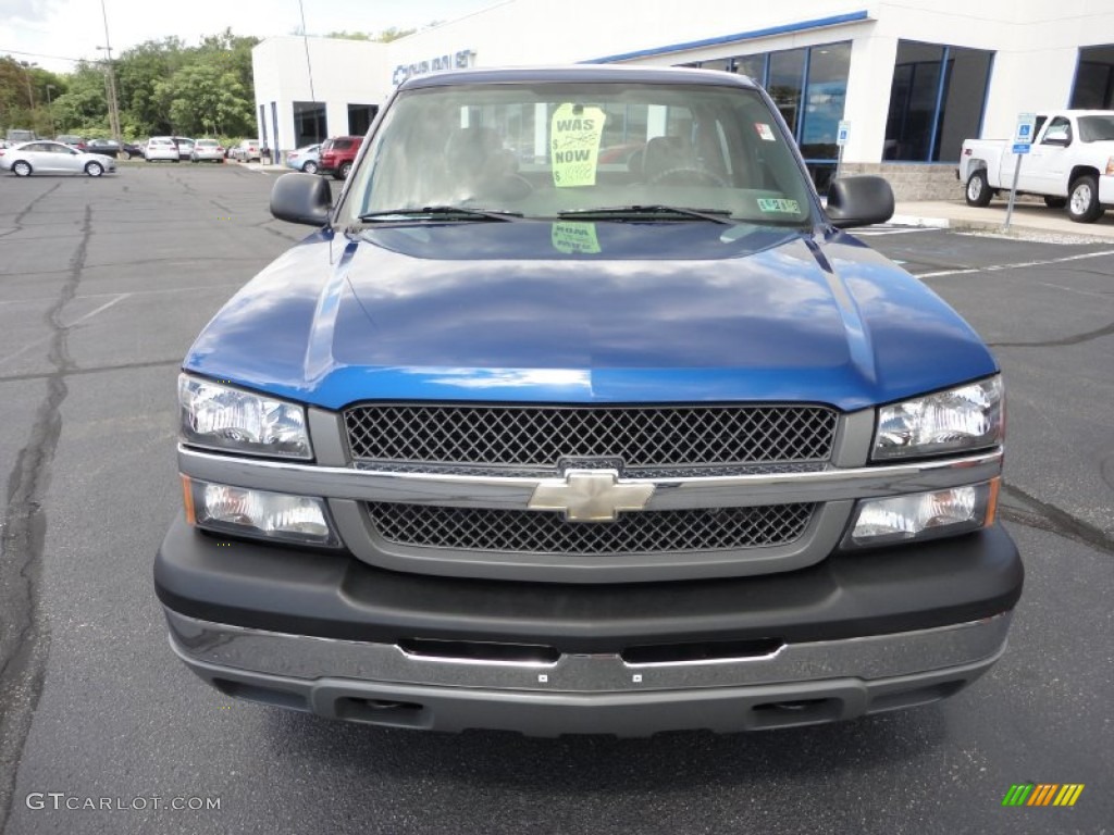 2004 Silverado 1500 LS Extended Cab - Arrival Blue Metallic / Medium Gray photo #2