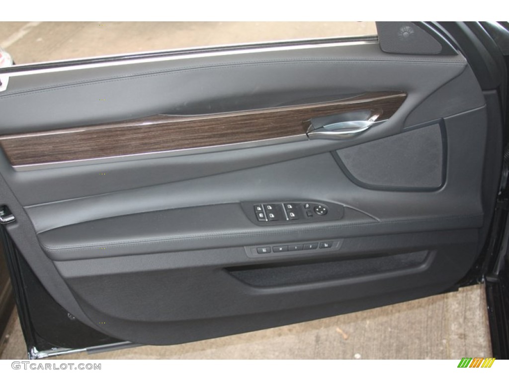 2012 BMW 7 Series 740Li Sedan Black Door Panel Photo #52867515