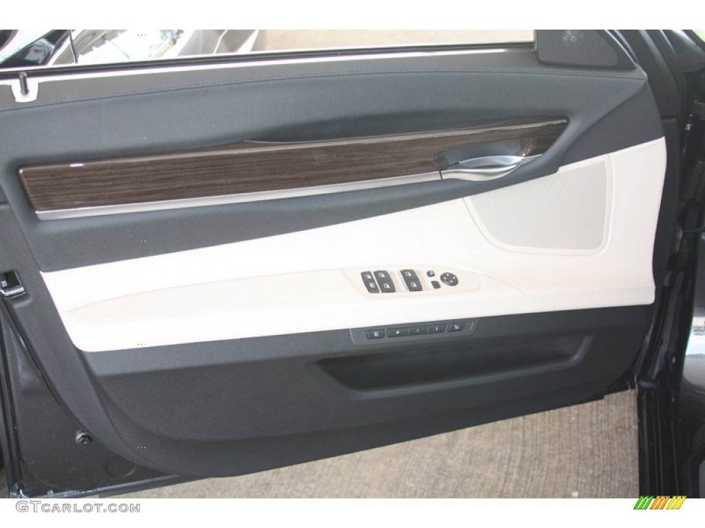 2012 7 Series 740i Sedan - Dark Graphite Metallic / Oyster/Black photo #13