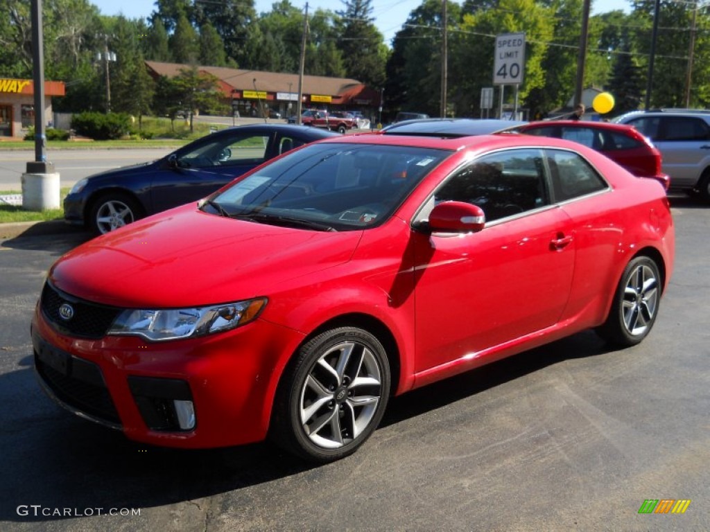 2010 Forte Koup SX - Racing Red / Black Sport photo #1