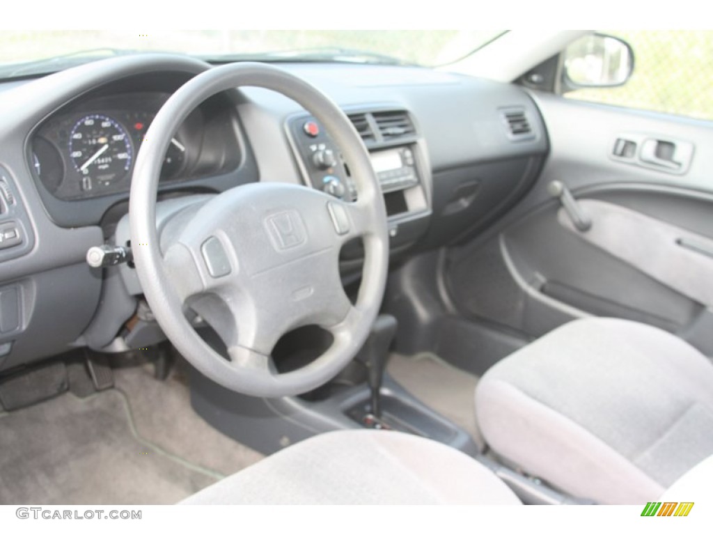 1999 Civic DX Hatchback - Vogue Silver Metallic / Dark Gray photo #4