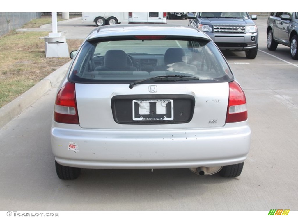 1999 Civic DX Hatchback - Vogue Silver Metallic / Dark Gray photo #11