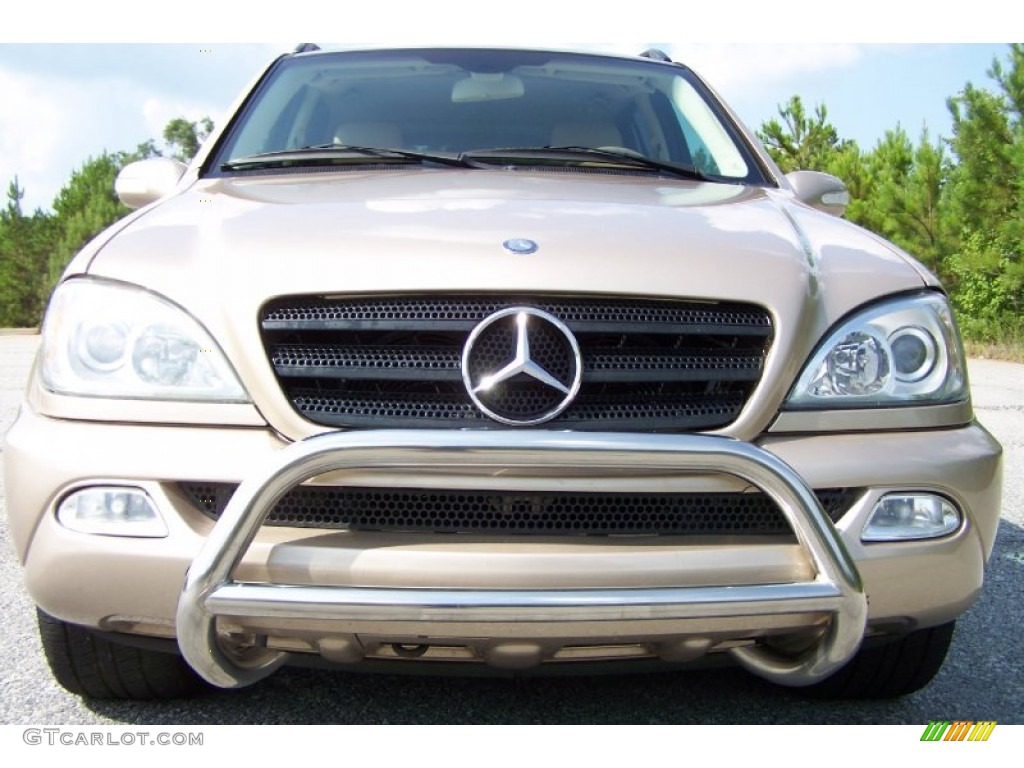 2002 ML 320 4Matic - Desert Silver Metallic / Java photo #1