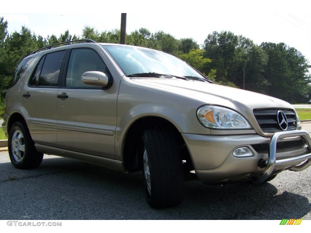 2002 ML 320 4Matic - Desert Silver Metallic / Java photo #5