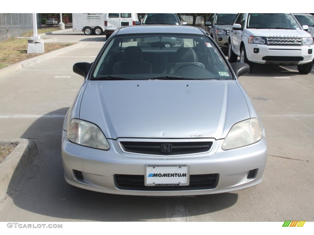 1999 Civic DX Hatchback - Vogue Silver Metallic / Dark Gray photo #15