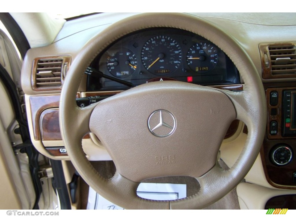 2002 ML 320 4Matic - Desert Silver Metallic / Java photo #13