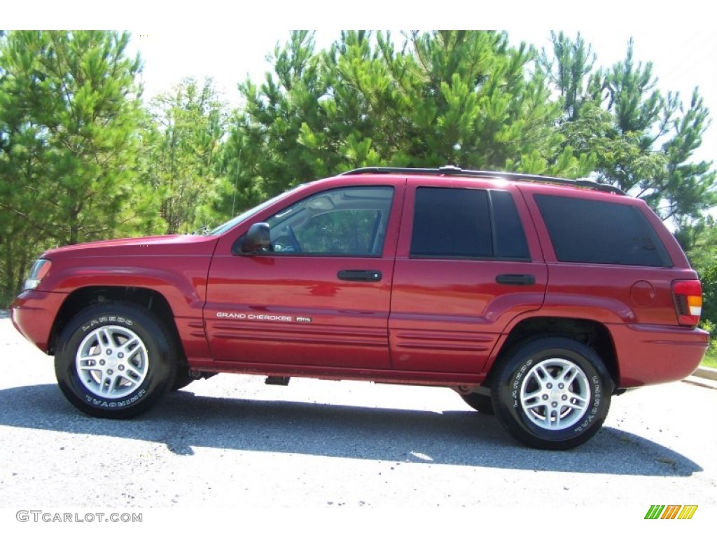 2004 Grand Cherokee Laredo - Inferno Red Pearl / Taupe photo #8