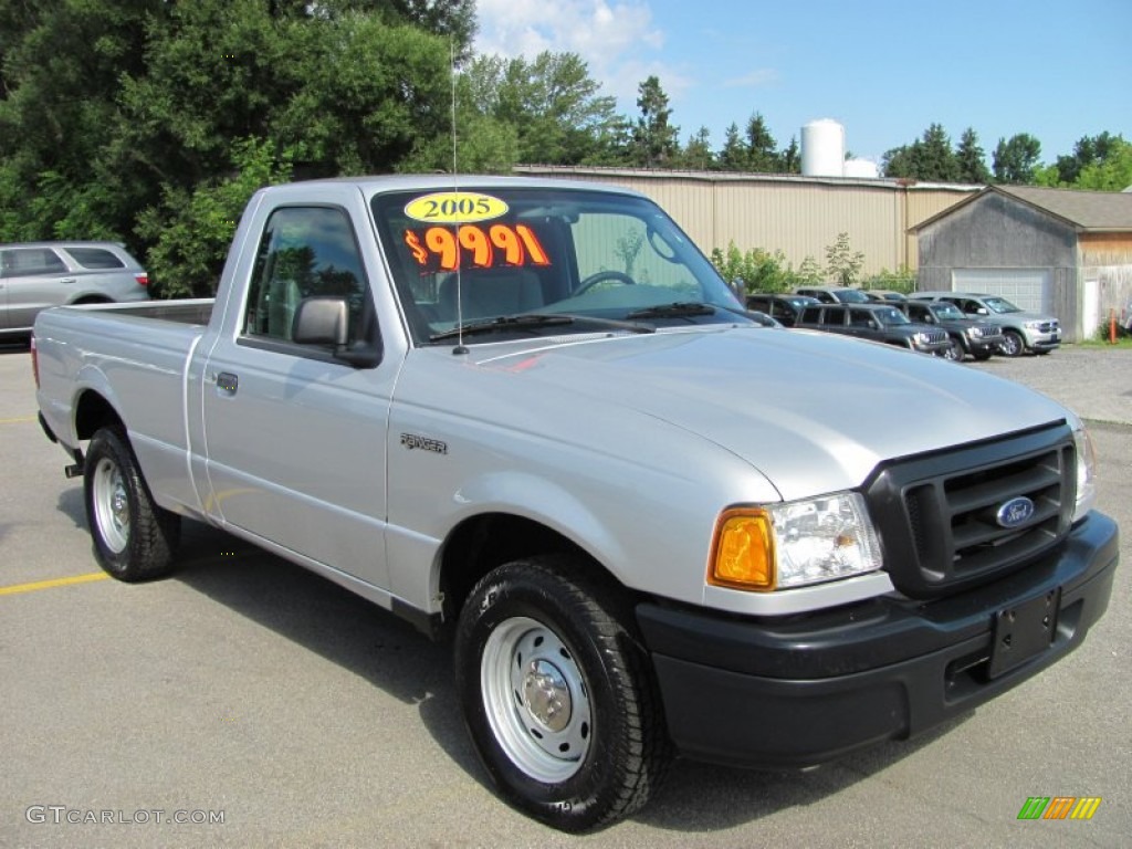 2005 Ranger XL Regular Cab - Silver Metallic / Medium Dark Flint photo #16