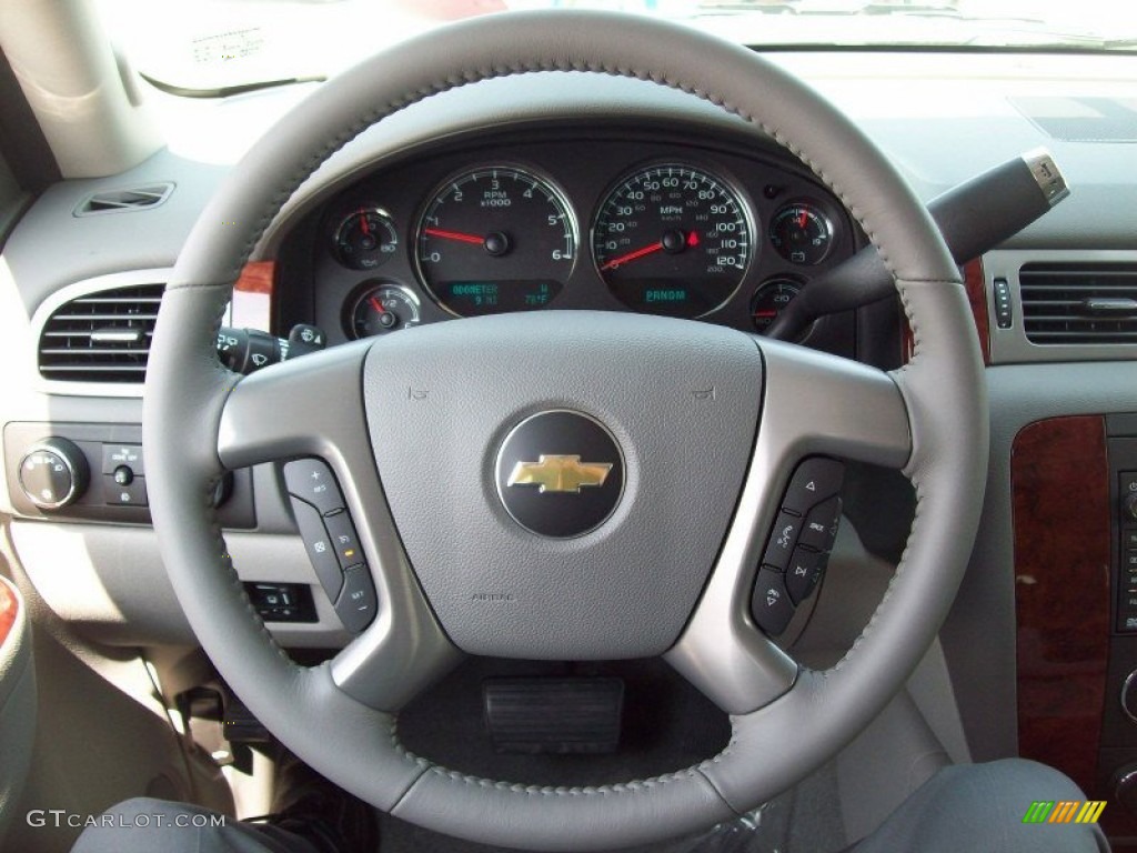 2008 Chevrolet Tahoe LTZ 4x4 Ebony Steering Wheel Photo #52873584