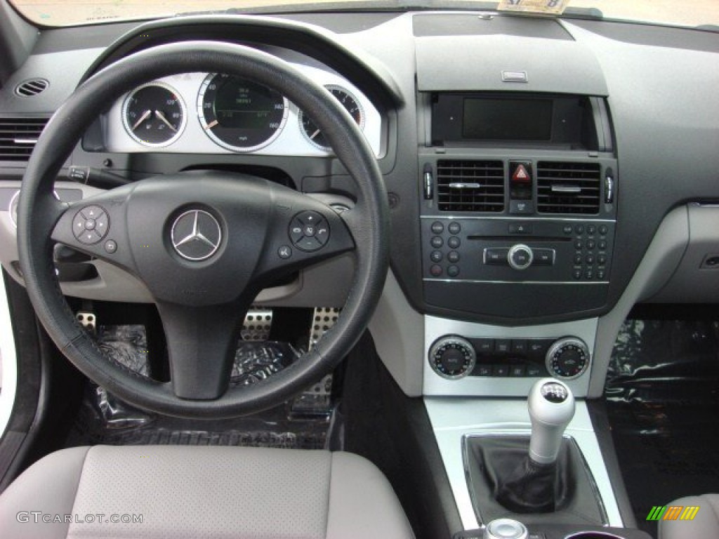 2008 Mercedes-Benz C 300 Sport Grey/Black Dashboard Photo #52873743