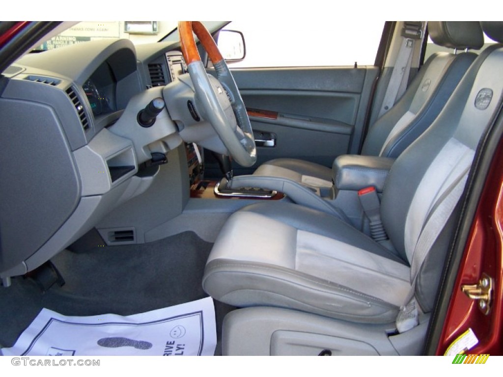 Medium Slate Gray Interior 2007 Jeep Grand Cherokee Overland Photo #52874094
