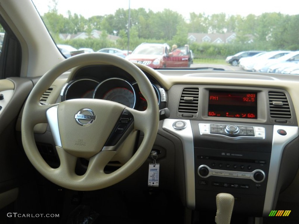 2009 Murano S AWD - Merlot Metallic / Beige photo #4